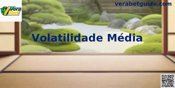 Ilustração sobre volatilidade média em slots da Vera Bet